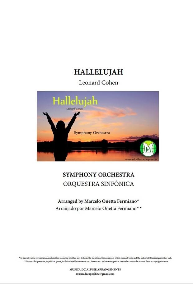 Hallelujah - Leonard Cohen - Symphony Orchestra - Score and parts.pdf