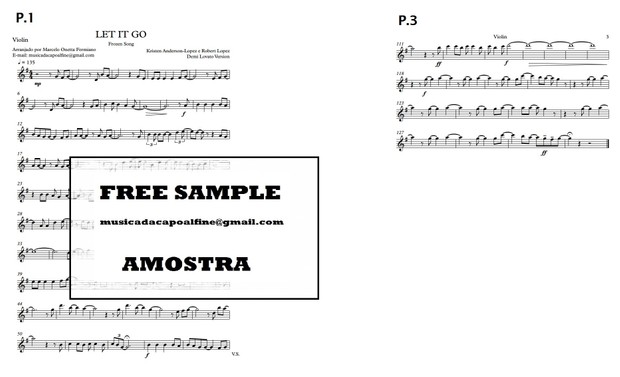 Let It Go - Solo Violino Download (*with Playback) Sheet Music