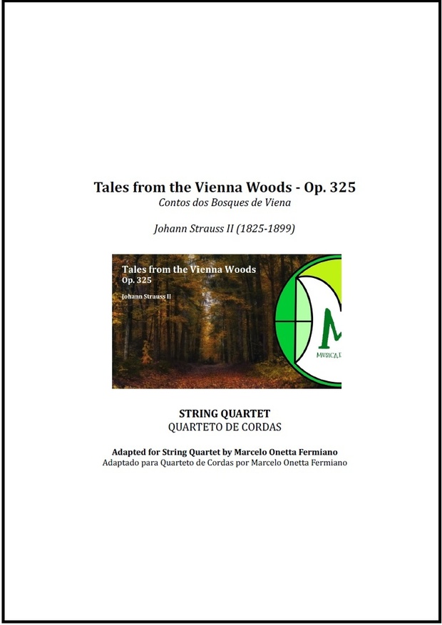 Tales from the Vienna Woods | Strauss | String Quartet | Score and Parts | Download