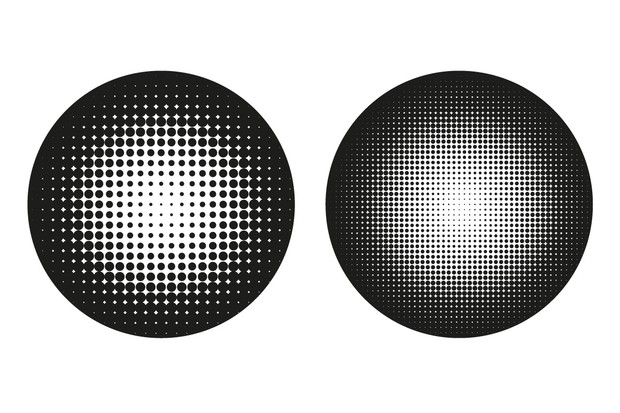 Halftone Vector Shapes