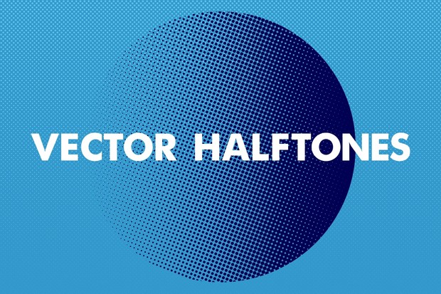 Clean Vector Halftones Collection