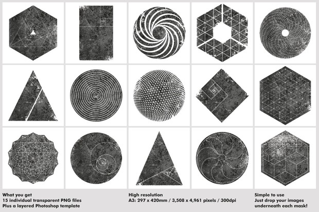 Textured Geometric Masks