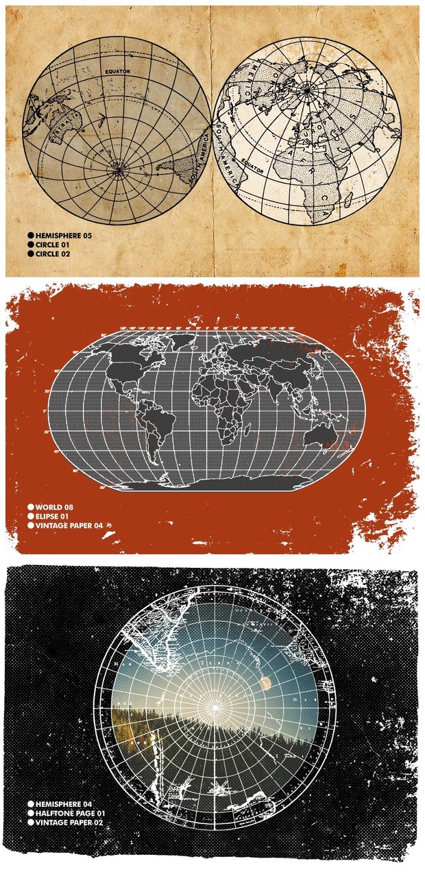 Vintage Maps, Charts & Textures