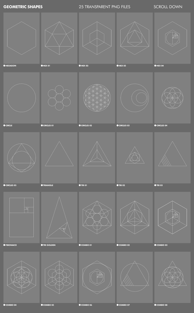 Geometric Masks & Shapes Collection