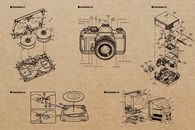 Retro Vector Diagrams