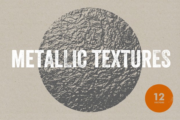 Metallic Textures - 12 Vectors