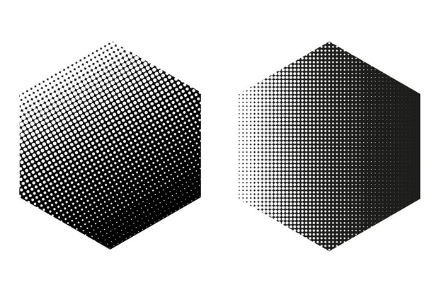 Halftone Vector Shapes