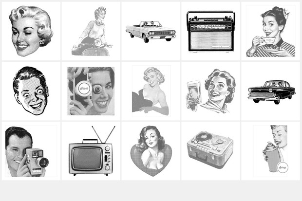 30 Vintage Vector Halftones