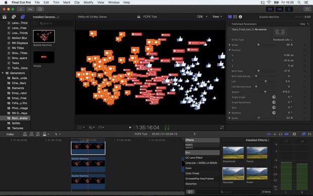 Emoji Generator Plugin - Final Cut Pro X