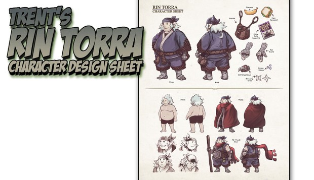 trent s rin torra character design sheet tutorial