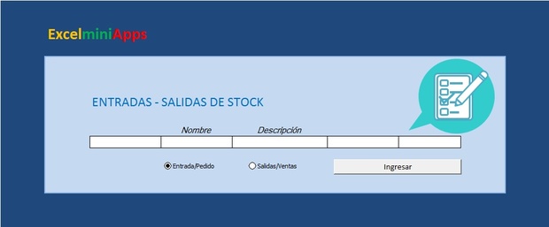 Plantilla de Entrada - Salida de Stock en Excel (Versión Simple)