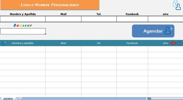 Agenda en Excel V1.5 (Address Book)