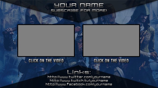 Assassin's Creed Unity Video Outro Template