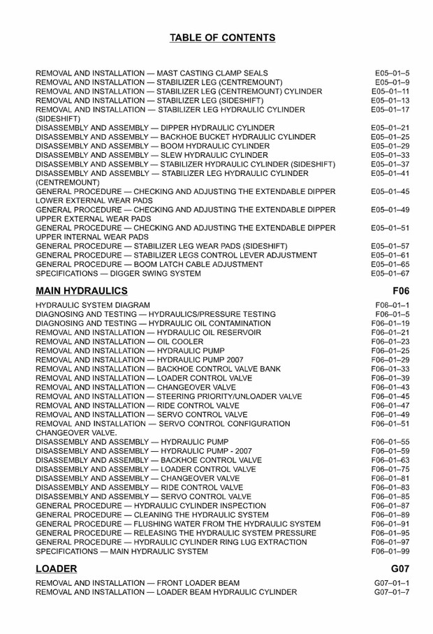 TEREX 820, 860 880 SX & ELITE, 970 980 ELITE, TX760B, TX860B BACKHOE LOADER WORKSHOP SERVICE MANUAL
