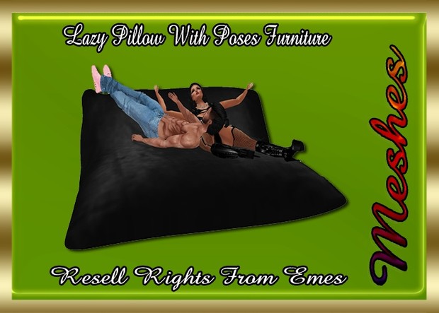 Lazy Pillow With Poses Furniture Catty Only!!!
