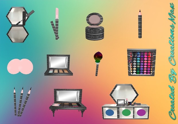 Makeup Bundle Meshes Catty Only!!!!
