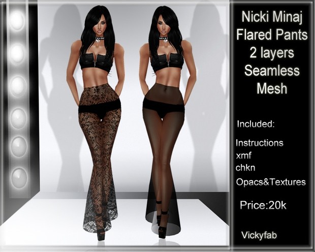 Nicki Minaj Flared Mesh