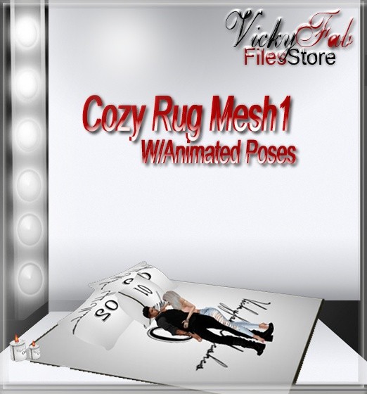 Cozy Rug Mesh1 W/Animated Poses