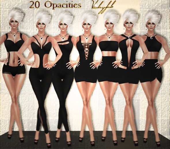 Clothes IMVU opacity maps bundle (20 opacities)