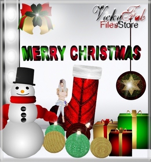 Christmas Meshes Bundle (10 textured meshes)