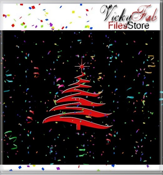 Christmas Wall Decor Mesh W/ANIMATED CONFETTI
