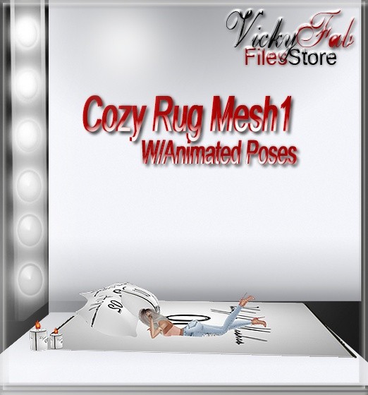 Cozy Rug Mesh1 W/Animated Poses