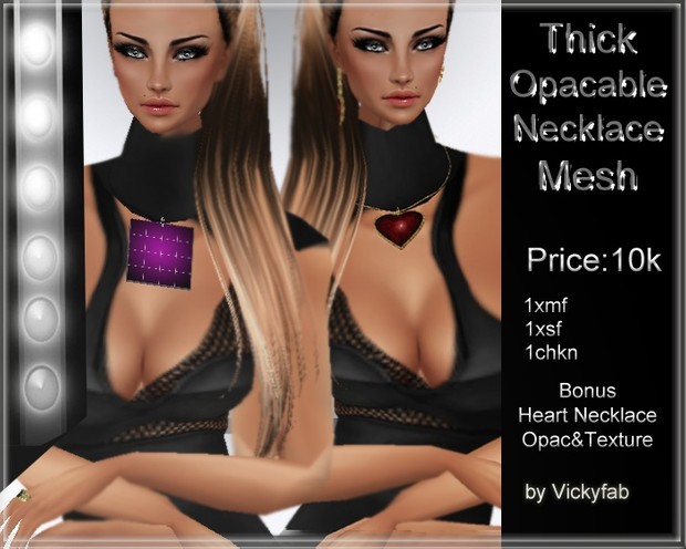 Thick Opacable Necklace Mesh