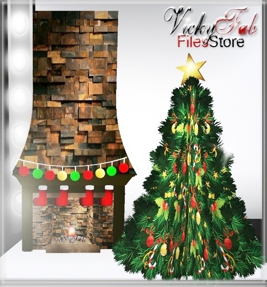Christmas Meshes Bundle (10 textured meshes)