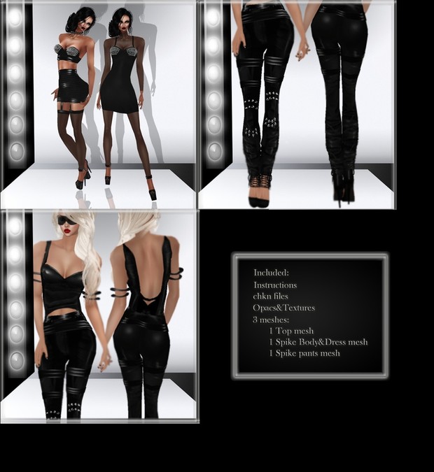 Spike Bundle - 3 meshes