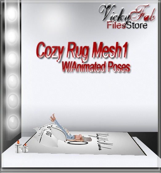 Cozy Rug Mesh1 W/Animated Poses