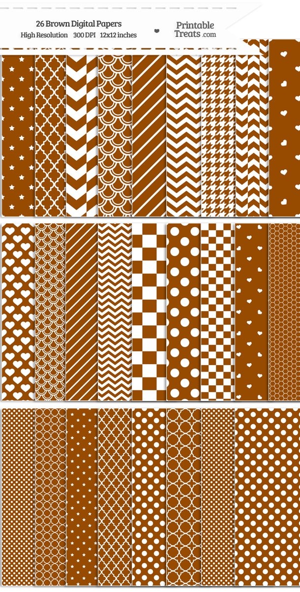 Brown Digital Paper Set Password