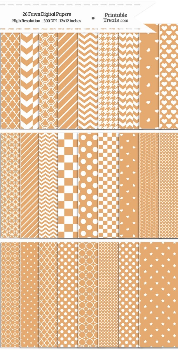26 Fawn Digital Paper Set Password