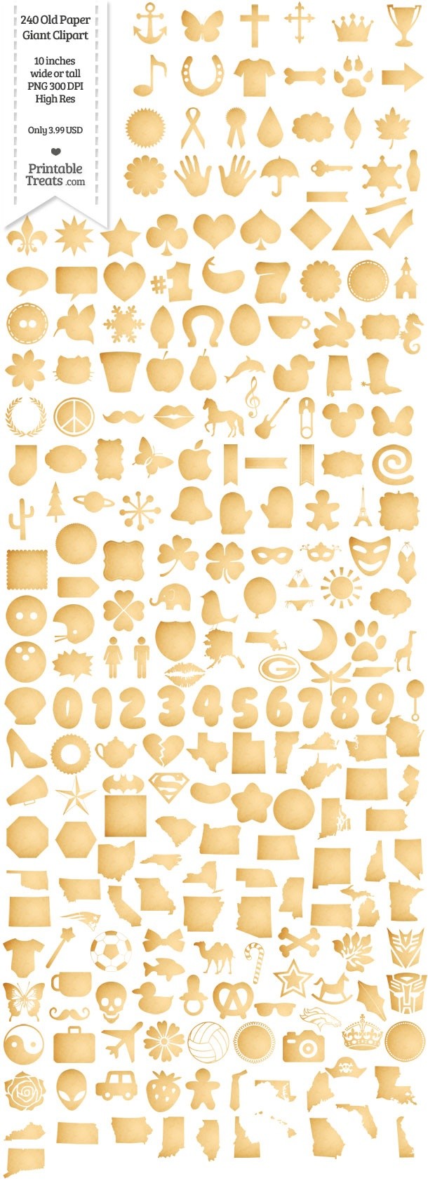 240 Old Paper Giant Clipart Password