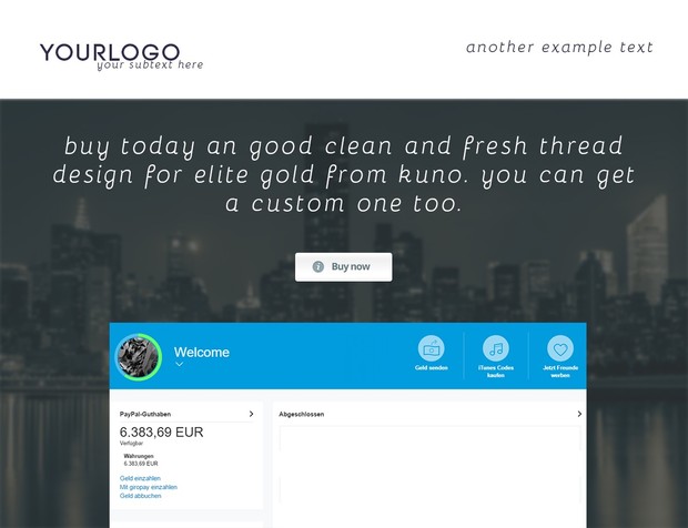 thread template businessman produktplatzierung