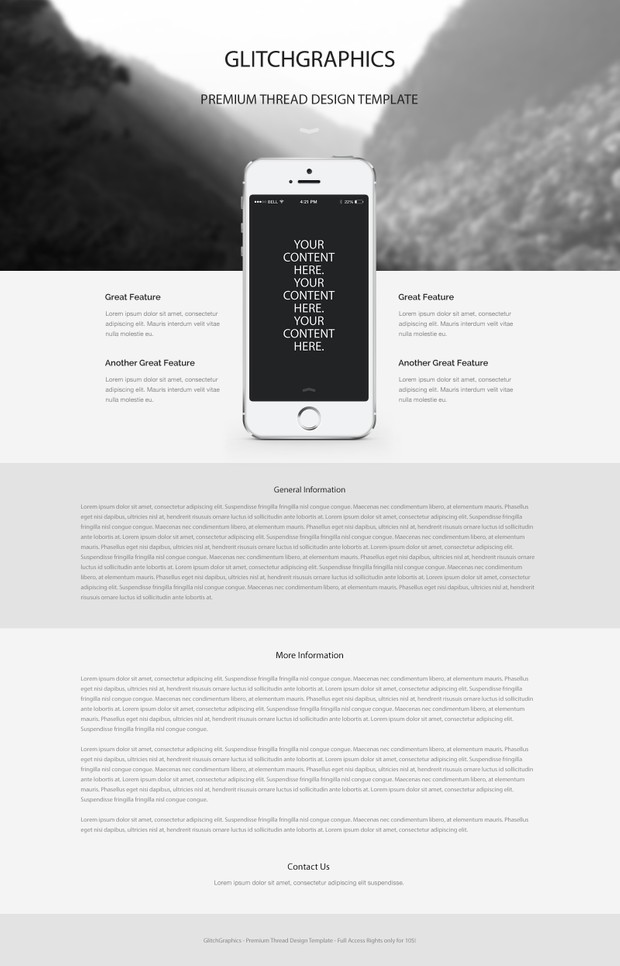premium thread design template 1 glitchgraphics