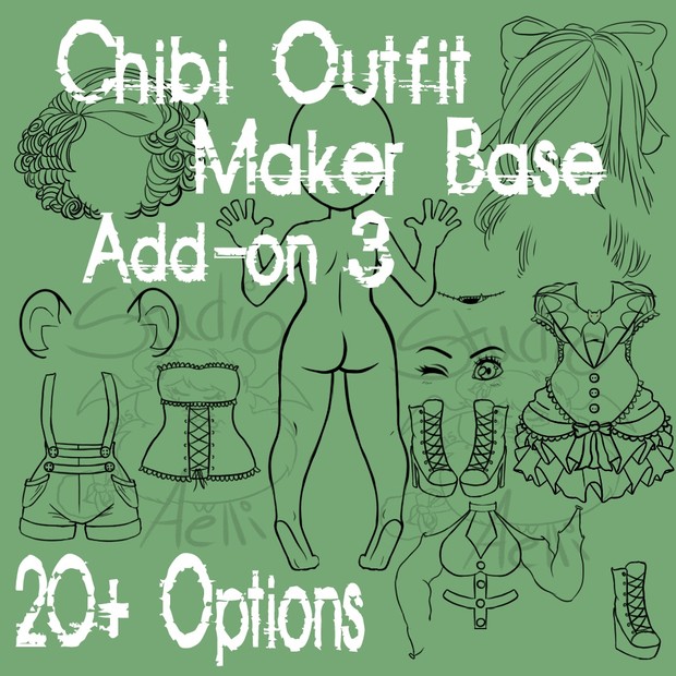 Waitress Chibi Clothing Maker Add-On 3!
