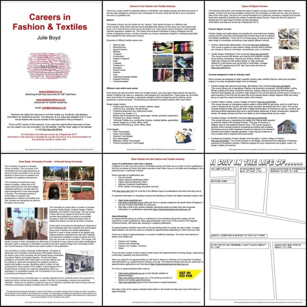 Careers in Fashion & Textiles