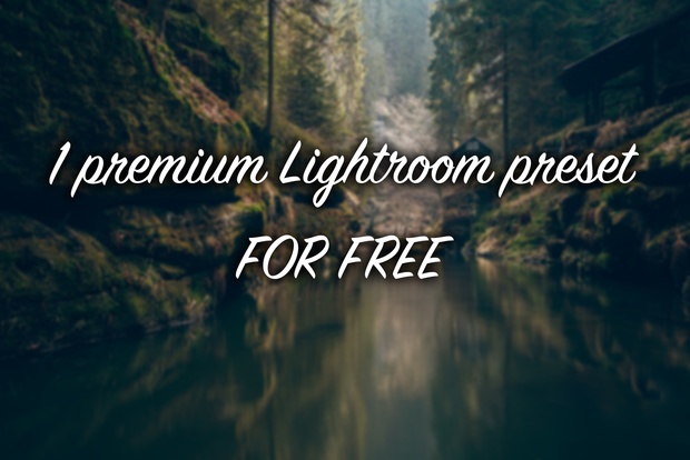 1 Premium Lightroom preset - FOR FREE