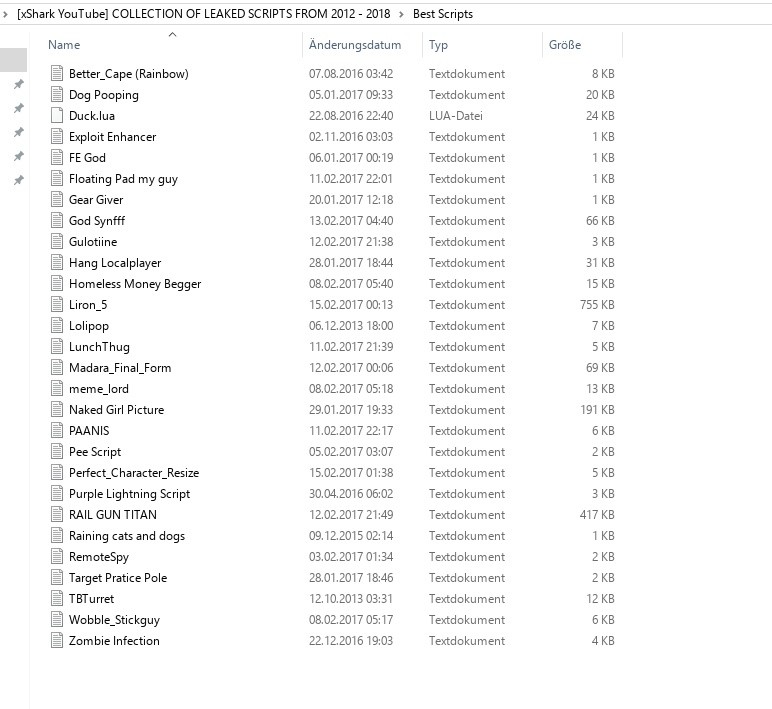 Xshark Youtube Collection Of Leaked Scripts From 2012 2018 - roblox paid scripts