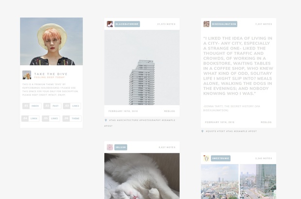 Dive: Tumblr Theme