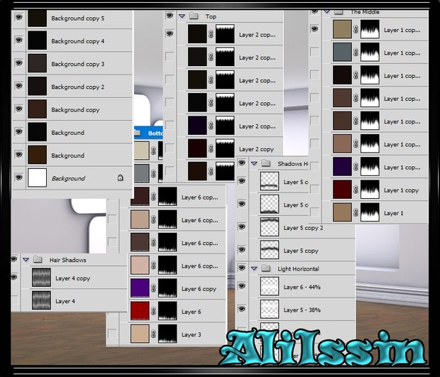 Hair Texture PNG - W/PHOTOSHOP Fil