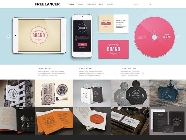 Freelancer Responsive WordPress Theme