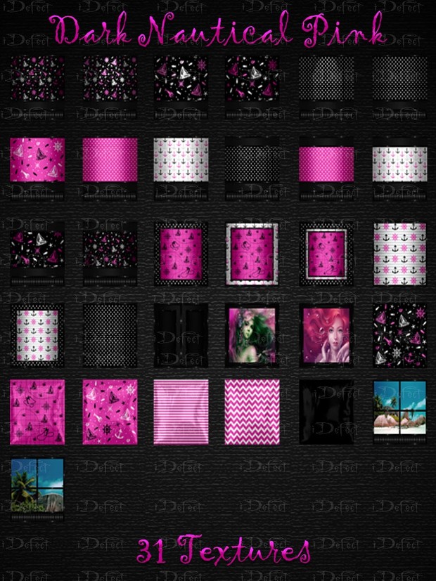 Dark Nautical Pink Room Texture