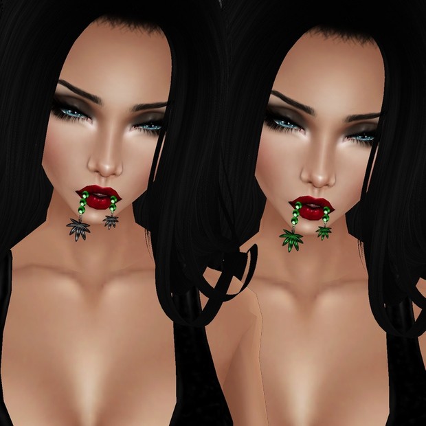 Female Green Pearls w/Weed Mouth - W/Resell Rights