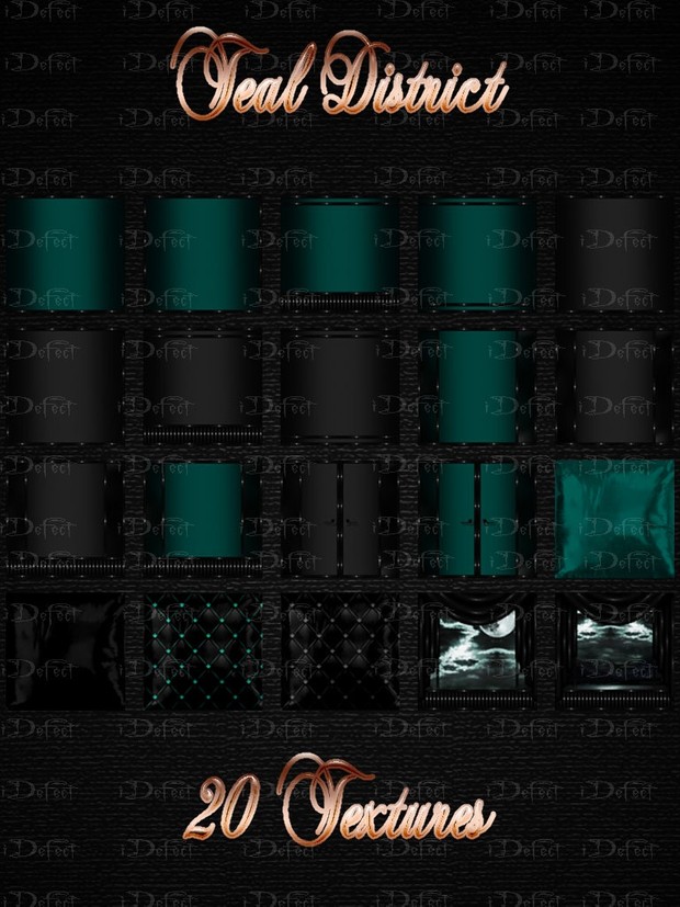 Teal District Room Texture
