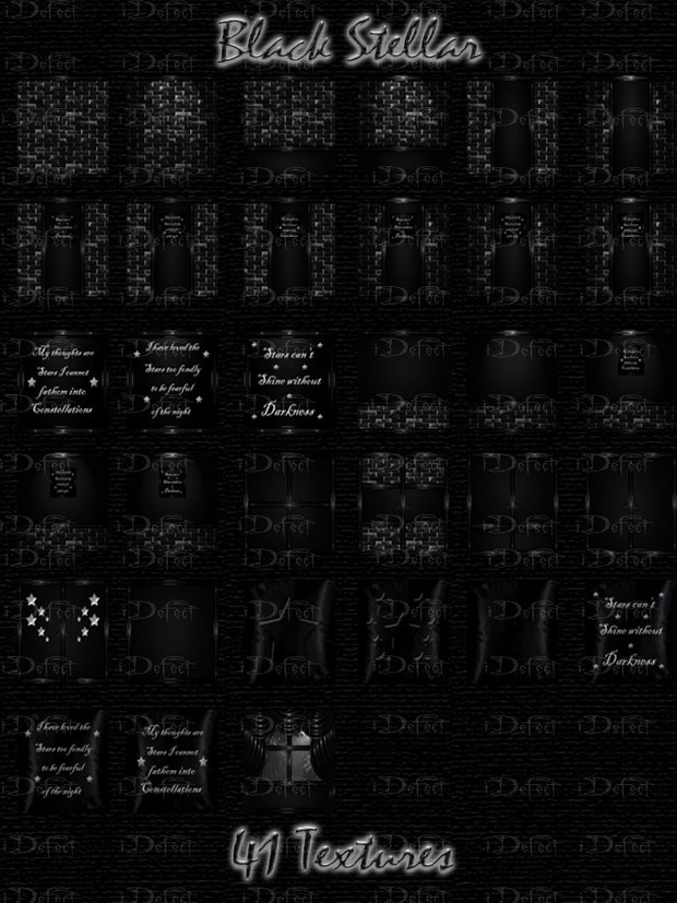 Black Stellar Room Texture