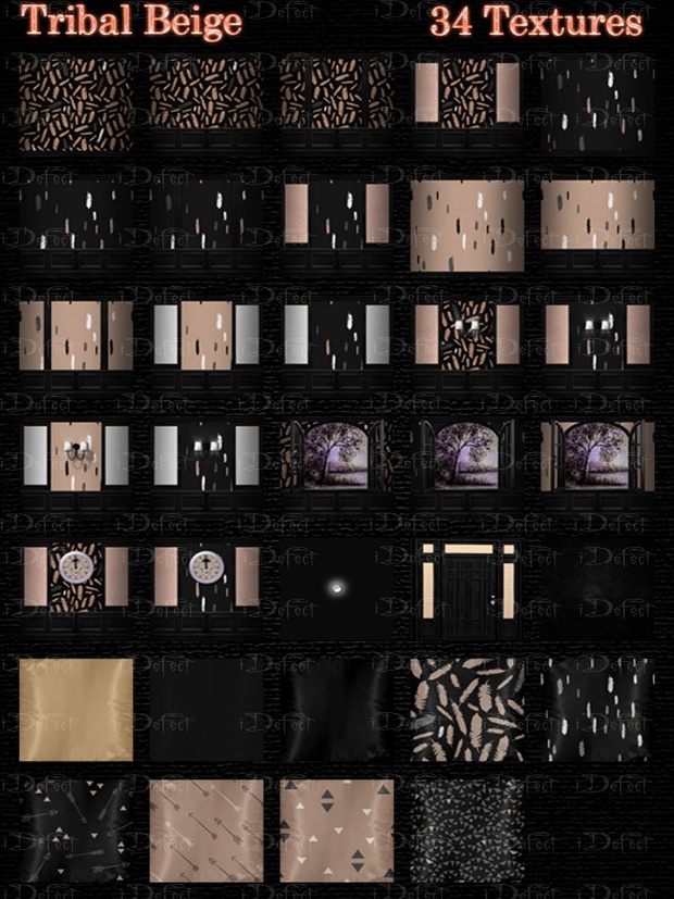 Tribal Beige Room Texture