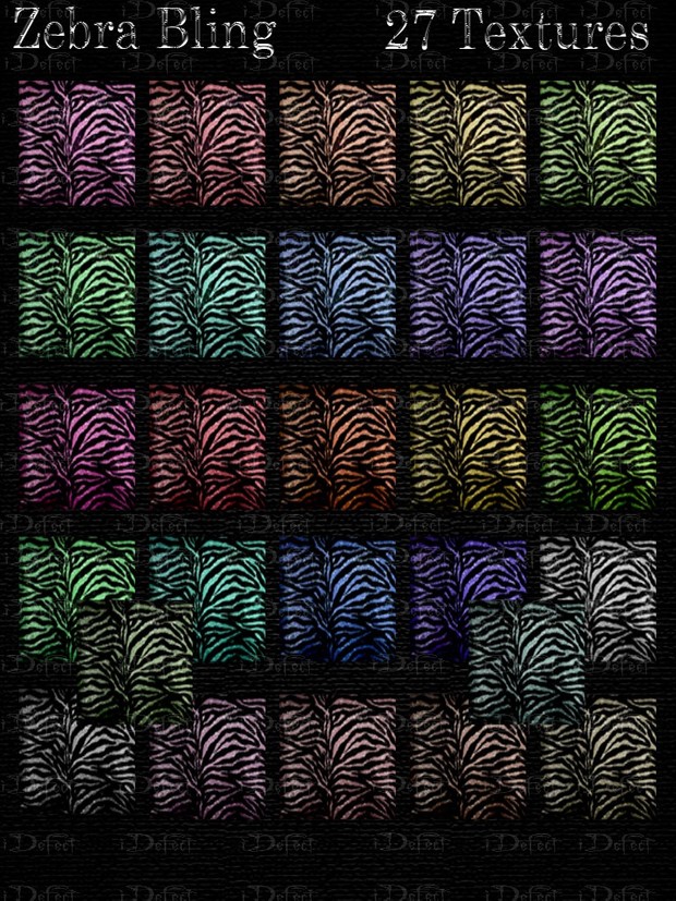 Zebra Bling Pillows