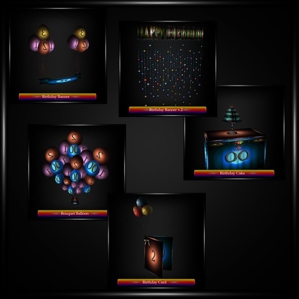 14 Birthday Mesh Pack!