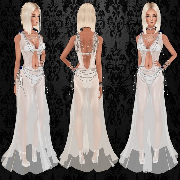 R2D2 White Dress